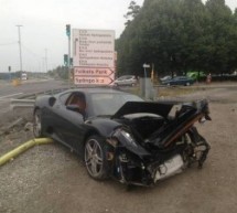 Ferrari F430 totalno uništen u Stokholmu