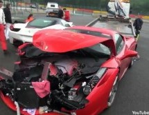 Sudari Ferrarija 430 Scuderia i dva Ferrarija 458 Italia (VIDEO)