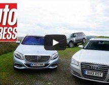 Video: Audi A8 vs Mercedes S-klasa vs Range Rover