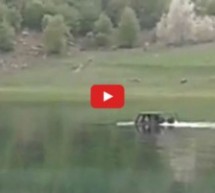 Video: Samo u Bosni! Bosanac se Mercedesom provozao kroz jezero!