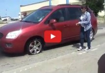 Video: I to se dešava! Žena vozila s puknutom gumom dok joj se nije zapalio auto!