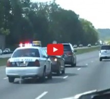 Video: Pogledajte šta se dogodi kad policajca na autoputu iznervira spori vozač!