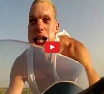 Video: Ludi motorista vozio 240 na sat bez kacige pa mu se cijelo lice zgužvalo!