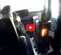 Video: Čovjek u svoj Volvo na suvozačevom sjedalu ugradio peć na drva!