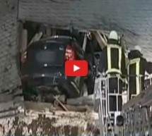 Video: Nevjerovatno ali istinito! Njemac sa Škodom sletio na krov crkve