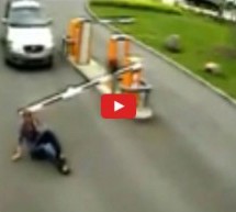 Video: Pogledajte kako je parking rampa udarila i nokautirala smotanu ženu u glavu