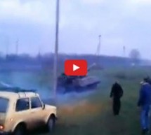 Video: Kada “antiteroristička akcija” krene naopako! Ruska Lada sustigla ukrajinski tenk