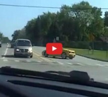 Video: Izgubio živce na semaforu pa slupao Lamborghini