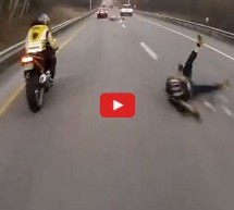 Video: Motorist se pravio važan na autoputu pa pomeo asfalt