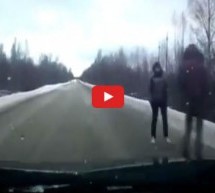 Video: Neoprezni ruski stoperi izazvali saobraćajnu nesreću