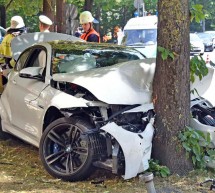 Nevjerovatan udes u Minhenu: Vozač novog BMW-a M4 zakucao se u dva drveta