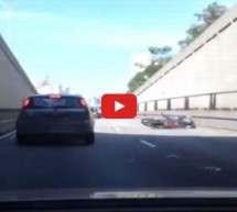 Video: Motorist na cesti nogom udario automobil pa debelo nadrljao!
