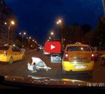 Video: Krenuo je da tuče taksistu pa je “popio” dobre batine!