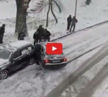Video: Pogledajte kako je jedan rus kao Supermen zaustavio automobil rukom!