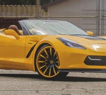 Yellow Forgiato Widebody Chevrolet Corvette C7 Stingray