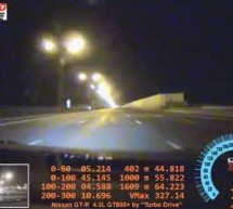 Video: Ovako izgleda eksplozija gume na Nissanu GT-R pri 327 km/h!