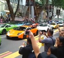 Video: Parada bikova! Lamborghinijevi automobili zakrčili Singapur!