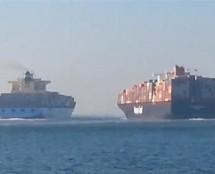 Video: Pogledajte sudar kontejnerskih brodova koji je blokirao Sueski kanal