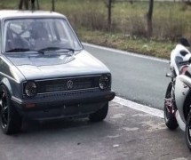 Video: Pogledajte kako je Golf “kec” ponizio motocikl Yamahu R1!