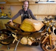 MAJSTOR SVOG ZANATA: Žena mu zabranila pravi motocikl pa je napravio – drveni