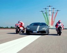 Pogledajte šta se dogodi kada se na stazi nađu Lamborghini, Ducati i avioni! (VIDEO)