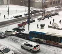 NESVAKIDAŠNJE ‘TOCILJANJE’: Pogledajte ovaj lančani sudar u centru Montreala! (VIDEO)