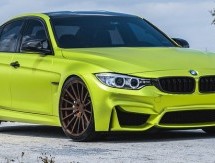 Satin Lime Green Chrome BMW M3