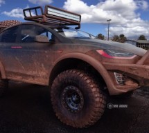 Render: Tesla Model X off-roader