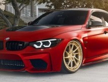 Još jedan modifikovani Satin Red BMW M3