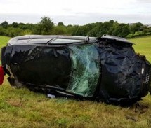 VIŠE SREĆE NEGO PAMETI: Izletio sa Audijem RS3 pri 200 km/h i ostao živ! (VIDEO)