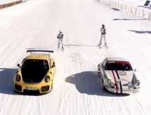 Porsche 911 GT2 RS i klasični 911 S/T pripremili ledeni performans (VIDEO)