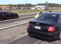 Ovo nitko nije očekivao: Kako je stari Audi A4 očitao bukvicu Chironu (VIDEO)